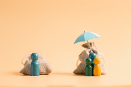 Insurance background money coin concept business protection finance sale financial investment buy automobile purchase loan deal agent rent rental premium assurance save banking tax return calculationの写真素材