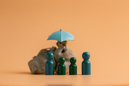 Insurance background money coin concept business protection finance sale financial investment buy automobile purchase loan deal agent rent rental premium assurance save banking tax return calculationの写真素材