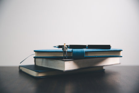 Concept education is business idea scholarship blur background essential globalization, saving students capital monthly learn and study in universities and advisor save involves books financial bannerの写真素材