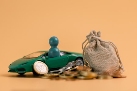 Business car concept growth involves strategic financial management money loan investment bank real...