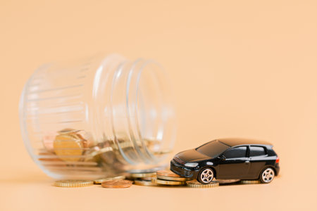 Business car concept growth involves strategic financial management money loan investment bank real estate economic development encourage accountancy save coin buy stack investment economy returnの写真素材