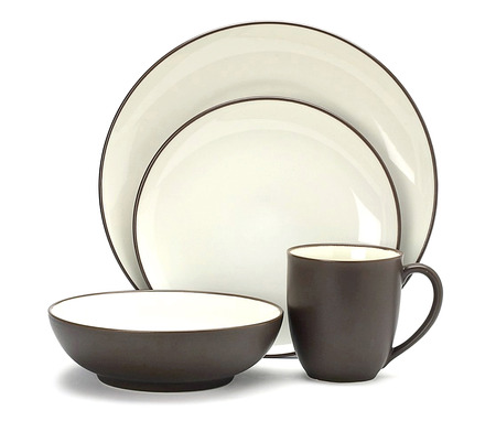 luxury white cookware set, Dishware set isolated on white backgroundの写真素材