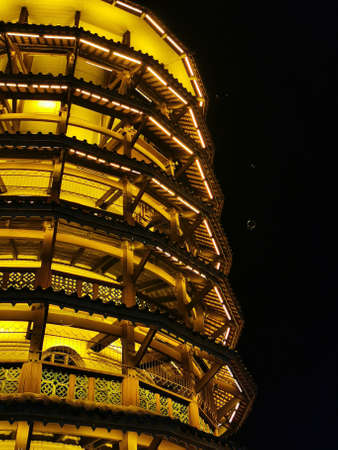 Menara Condong Teluk Intan Anshun Leaning Tower Bell Towerのeditorial素材
