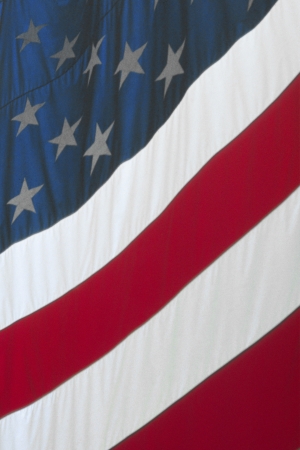 A closeup of Old Glory  の写真素材