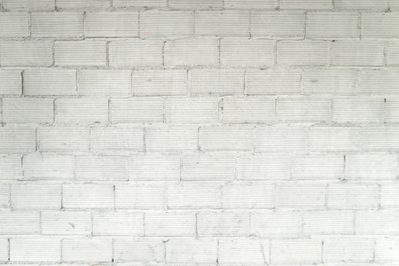 White brick wall. Textured interior background.の写真素材