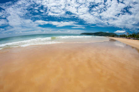 beach and sea in Thailandの写真素材