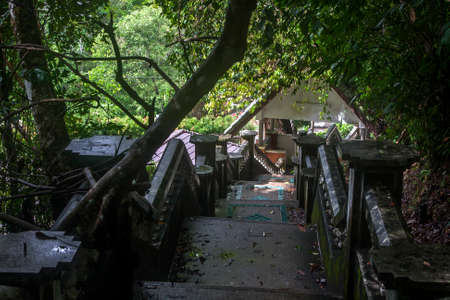 Abandoned places in the beautiful jungle of Thailandの写真素材