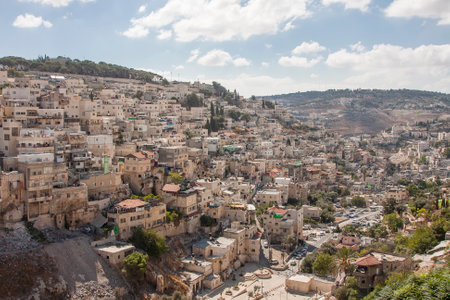 Arab quarter on the mountain in jerusalem