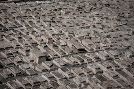 stone slabs at oilseed mountain in jerusalemのeditorial素材