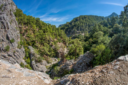 beautiful mountain landscape of Goynuk canyonの写真素材
