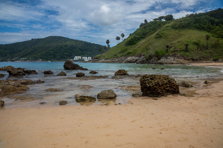 Beautiful beach in Phuket, Thailand. Nature background.の写真素材