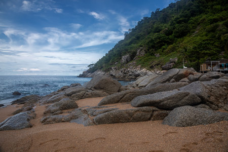 Beautiful beach in Koh Samui, Surat Thani, Thailandの写真素材