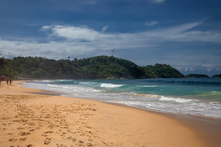 Tropical beach in Phuket, Thailand. Nature backgroundの写真素材