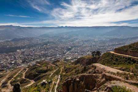 Panoramic view of a cityの写真素材