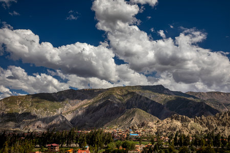 Panoramic view of the mountain landscape