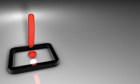 Exclamation Mark  for any kind of compositing.の写真素材