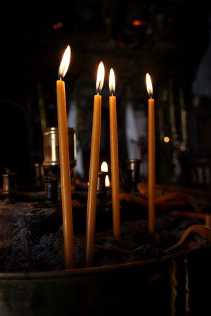 Chandelier  -  Candles in Church