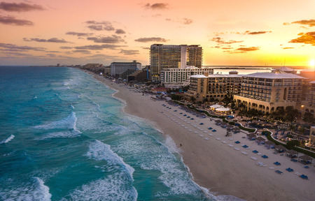 cancun beachの写真素材