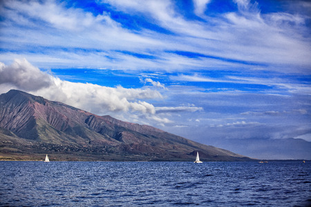 Hawaiian sailboatsの写真素材
