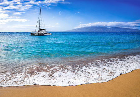 Hawaiian sailboatの写真素材