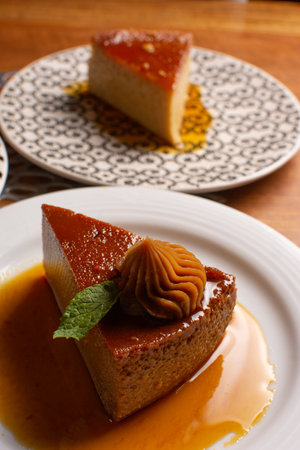 Flan . Quesillo. creme brulee. Milk and egg dessert. Egg tart. Desert. Candy.
