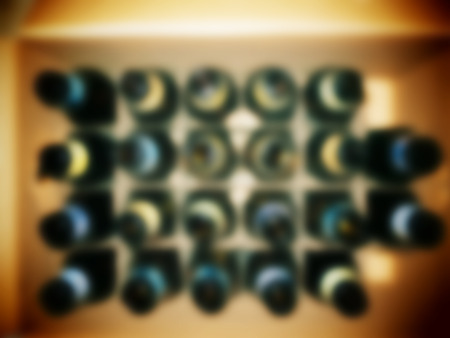 Abstract background photo of empty beer bottles の写真素材