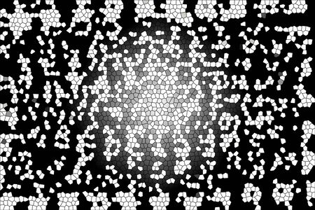An abstract black and white mosaic background image.の写真素材