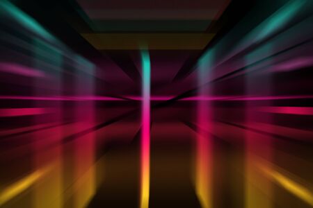 An abstract cyberpunk blurry line background image.