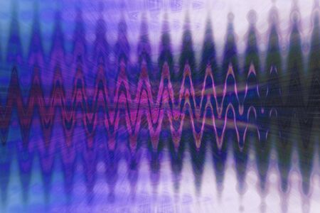 An abstract psychedelic wavy line background image.の写真素材