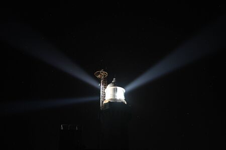 lighthouse muroto at night