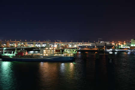 port nagoya nightのeditorial素材