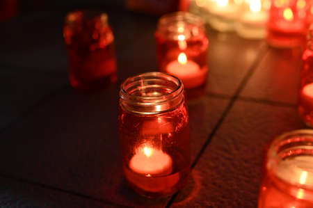 A night of leisurely candlelightの写真素材