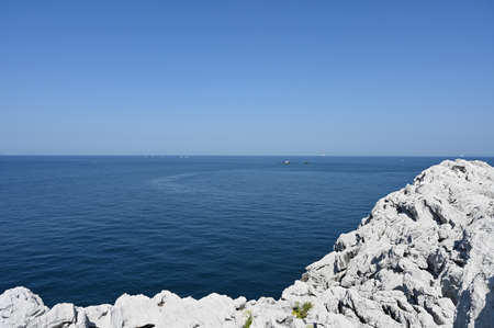 Kii Peninsula coastline in spring