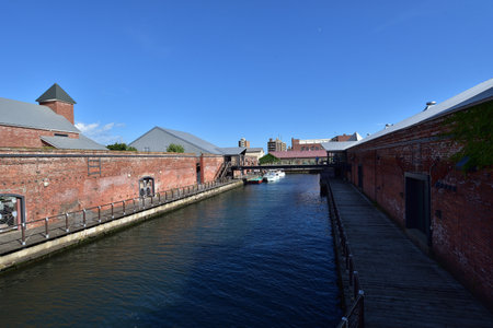 View of the old port of Copenhagen.の写真素材
