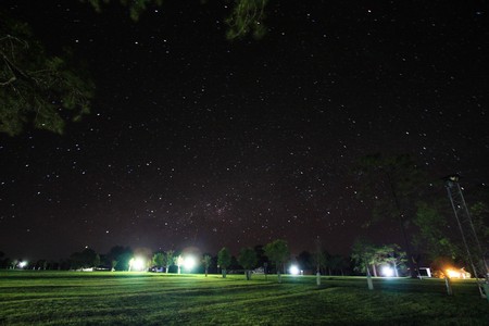 the star on night timeの写真素材