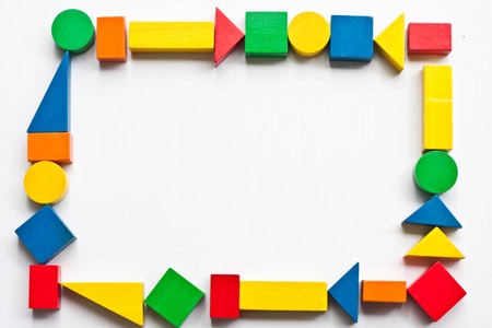 color box on white backgroundの写真素材