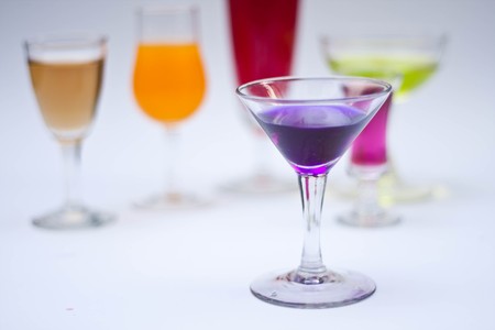 cocktail on white backgroundの写真素材