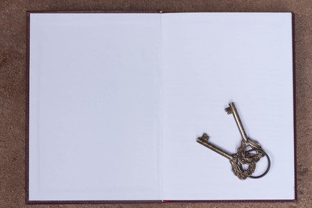 key on paper noteの写真素材