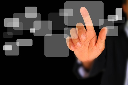 touch on lighting boxの写真素材