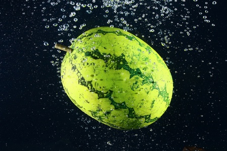 watermelon under water