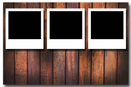 photo on wood backgroundの写真素材