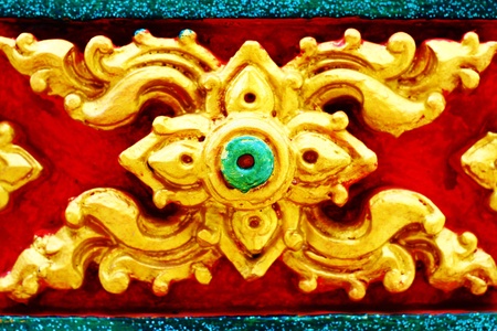 pattern on the wood wallの写真素材