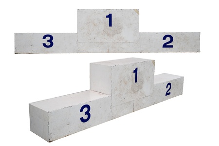 podium on whiteの写真素材