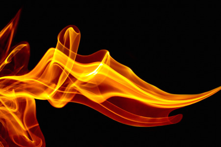 fire smoke lighting abstractの写真素材