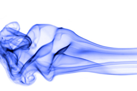 blue smoke lighting abstractの写真素材