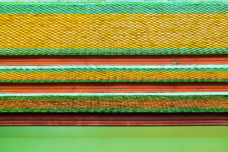patter on thai roof の写真素材