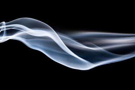 fire smoke on black background の写真素材