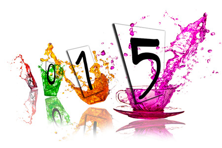 Colorful drinks to celebrate the New Year 2015 