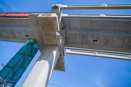 Route elevation under constructionの写真素材