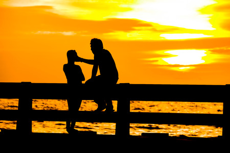 love on the beach.の写真素材